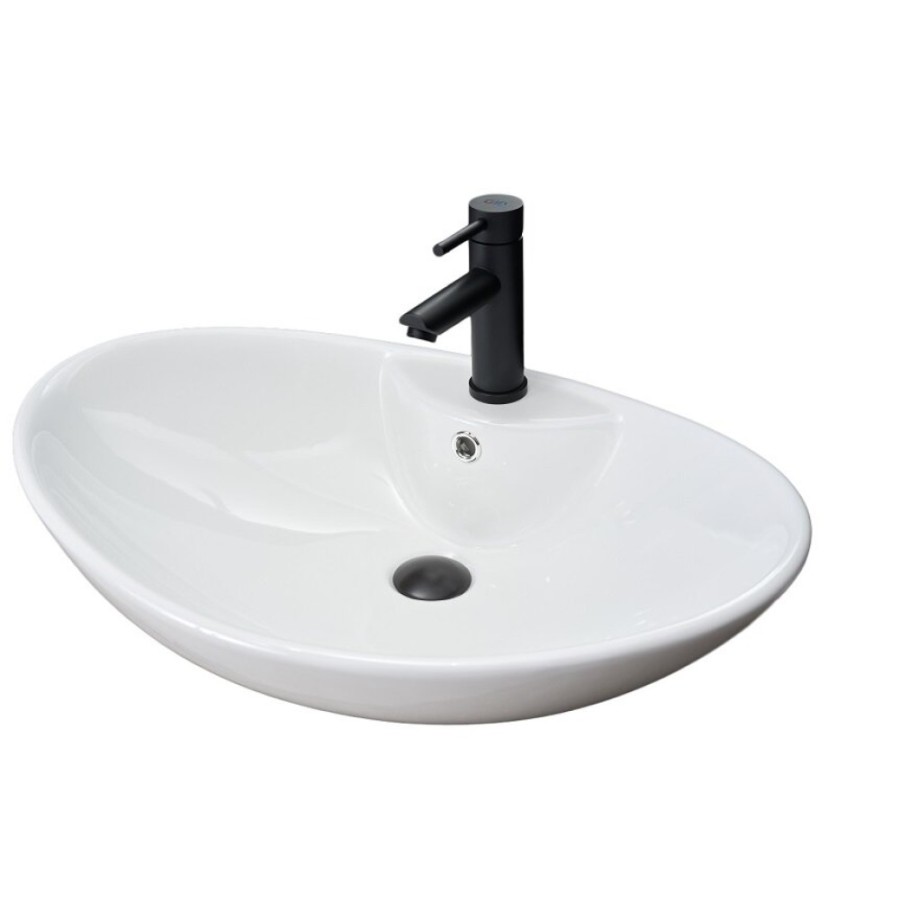 Раковина Gid Lago N9004, 51205, 65 см, фаянс, белая