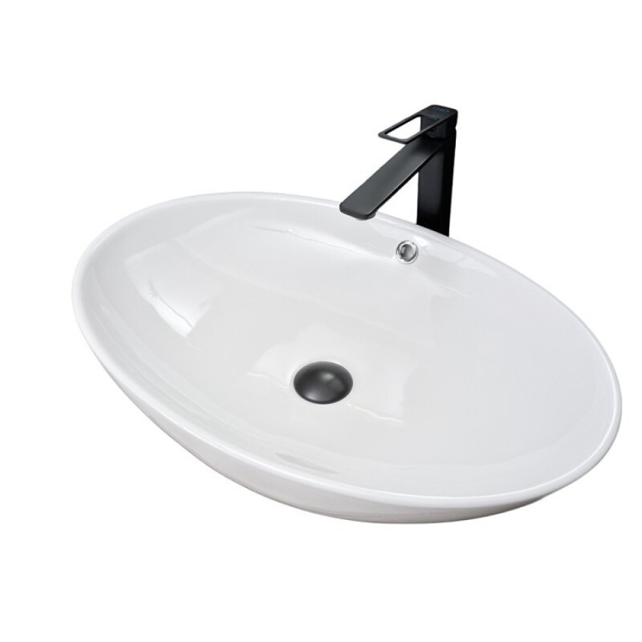 Раковина Gid Lago N9007 51207, 63 см, фаянс, белая