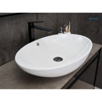 Раковина Gid Lago N9007 51207, 63 см, фаянс, белая