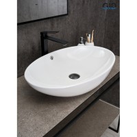 Раковина Gid Lago N9007 51207, 63 см, фаянс, белая