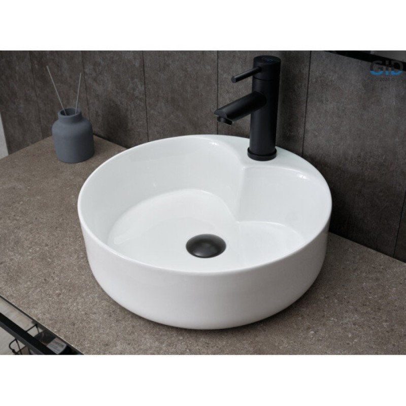 Раковина Gid Esfera N9013 51208, 40 см, фаянс, белая