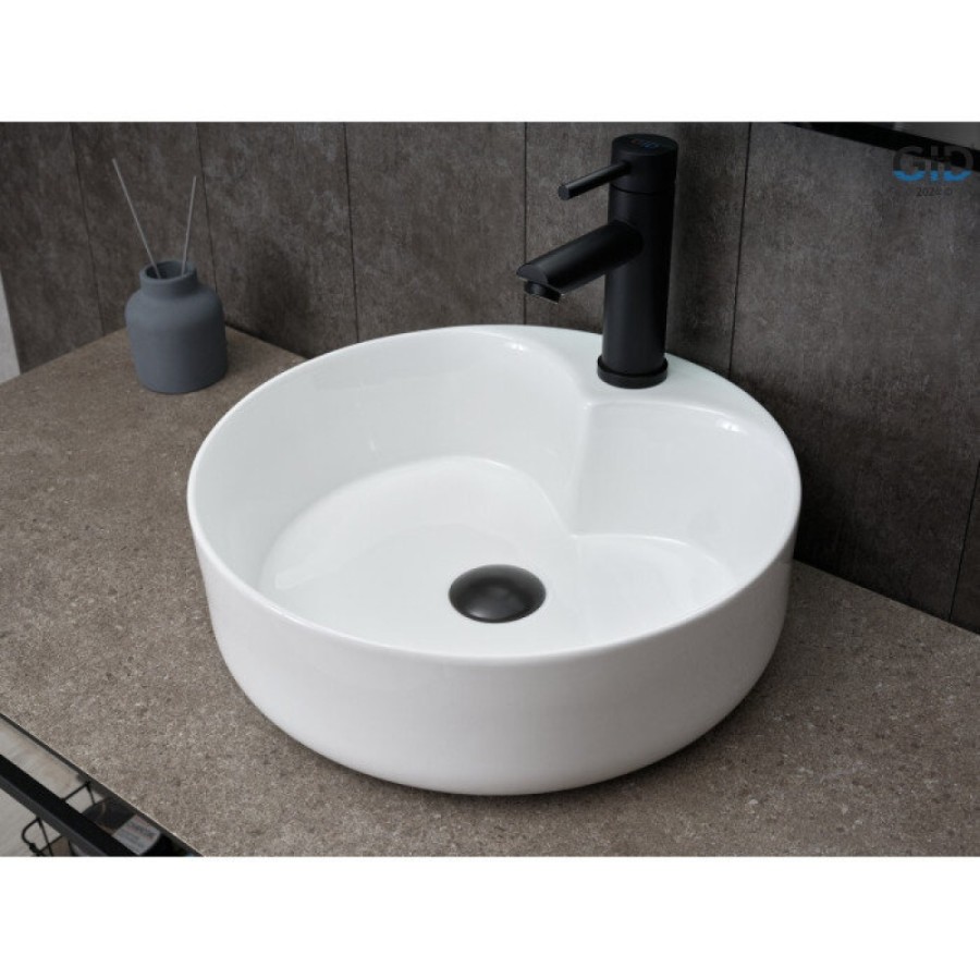 Раковина Gid Esfera N9013 51208, 40 см, фаянс, белая