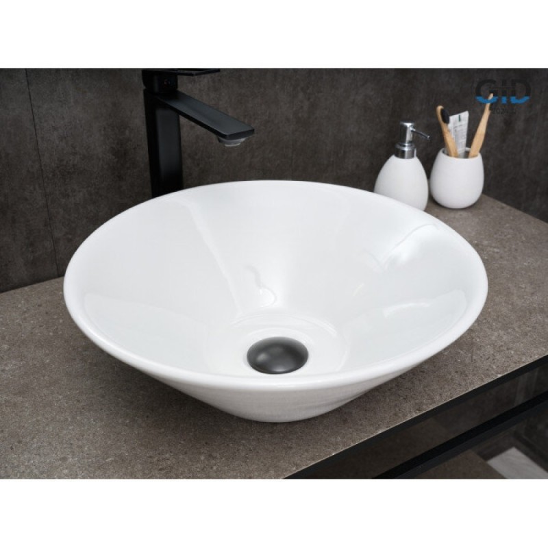 Раковина Gid Esfera N9102, 51210, 42 см, фаянс, белая