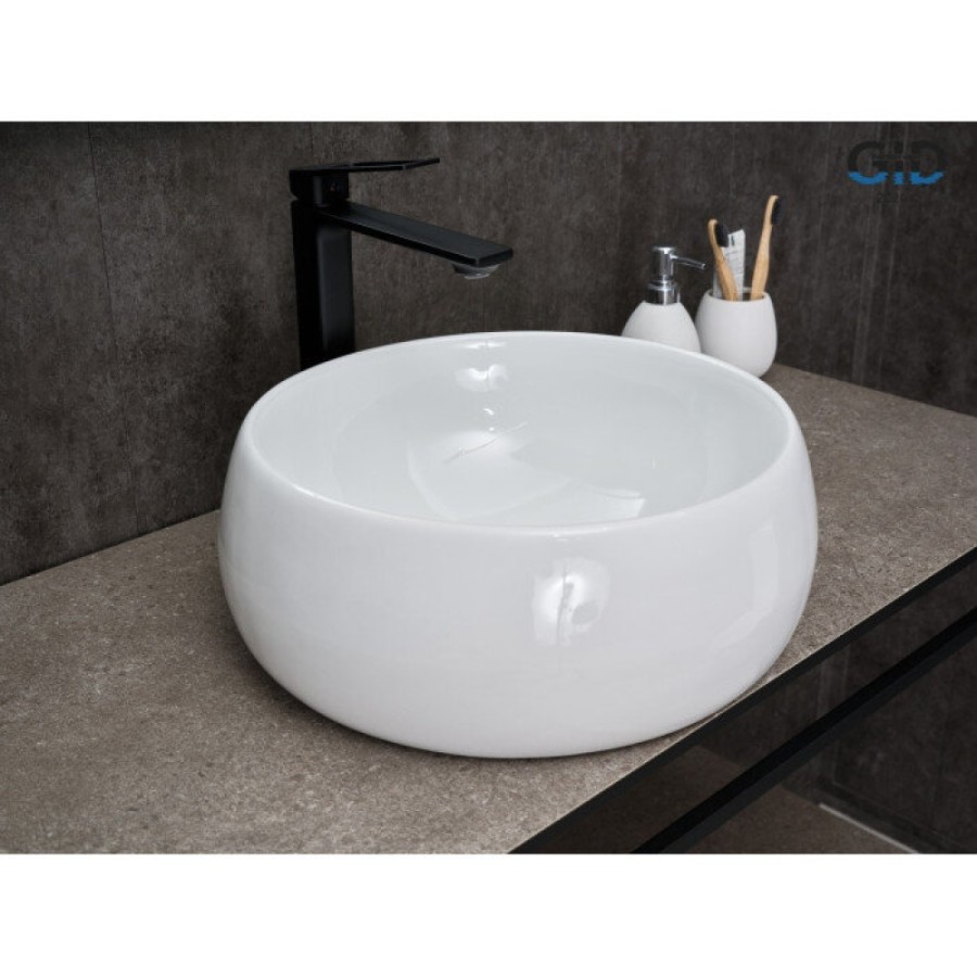 Раковина Gid Esfera N9140 51213, 40 см, фаянс, белая