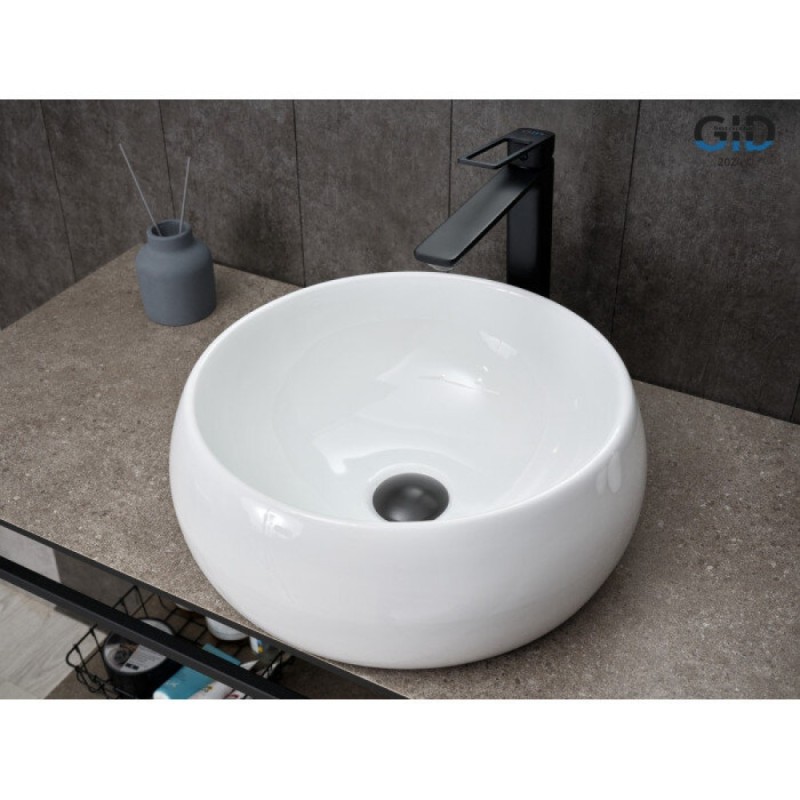 Раковина Gid Esfera N9140 51213, 40 см, фаянс, белая