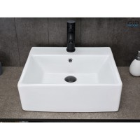 Раковина Gid Geometrico N9145 51214, 45 см, фаянс, белая