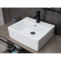 Раковина Gid Geometrico N9145 51214, 45 см, фаянс, белая