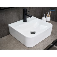 Раковина Gid Geometrico N9257, 51217, 43 см, фаянс, белая