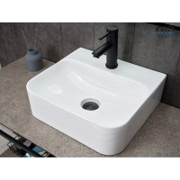 Раковина Gid Geometrico N9257, 51217, 43 см, фаянс, белая
