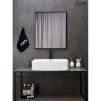 Раковина Gid Geometrico N9258 51218, 60 см, фаянс, белая