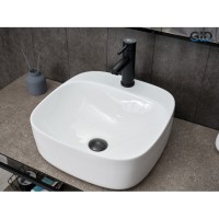Раковина Gid Geometrico N9284 51219, 42 см, фаянс, белая