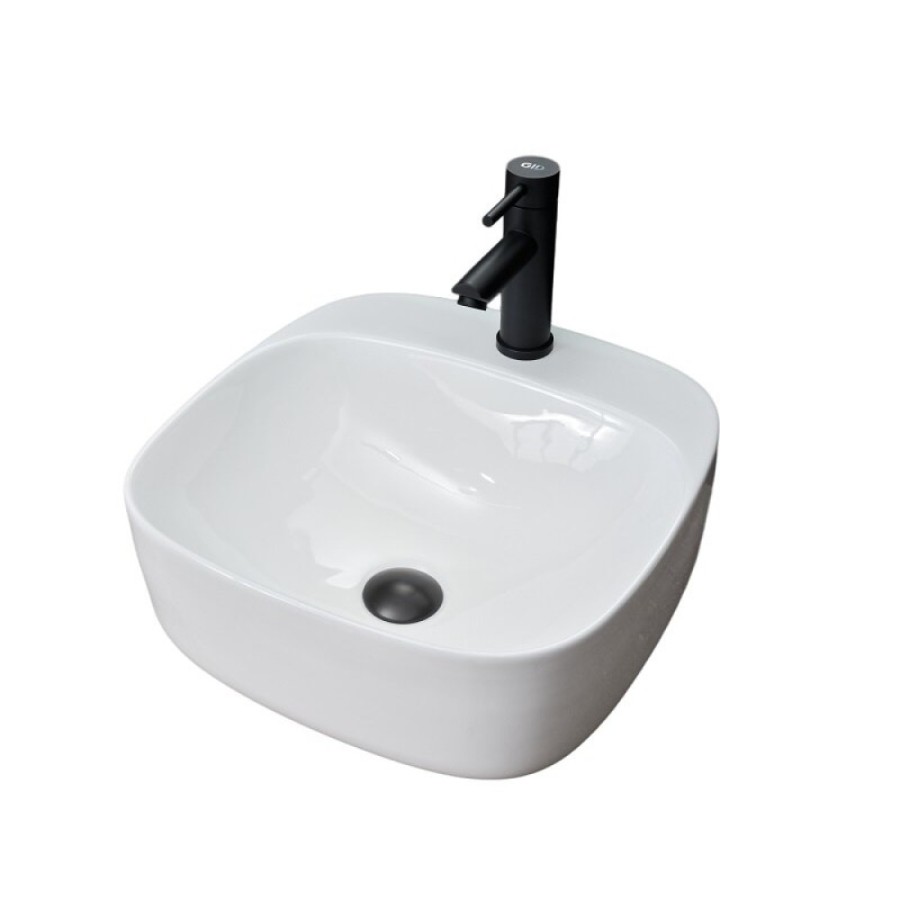 Раковина Gid Geometrico N9284 51219, 42 см, фаянс, белая