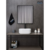 Раковина Gid Geometrico N9284 51219, 42 см, фаянс, белая