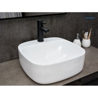 Раковина Gid Geometrico N9284 51219, 42 см, фаянс, белая