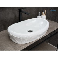 Раковина Gid Creativo 777s 51222, 60 см, фаянс, белая
