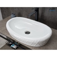 Раковина Gid Creativo 777s 51222, 60 см, фаянс, белая