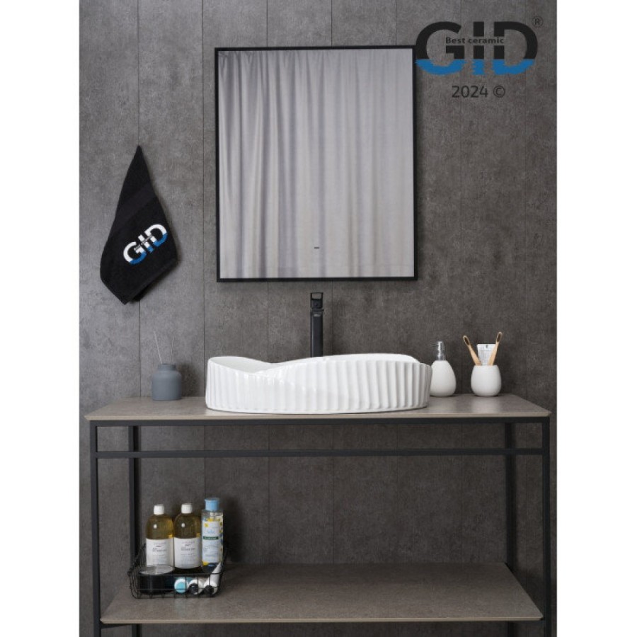 Раковина Gid Creativo 888s 51223, 60 см, фаянс, белая