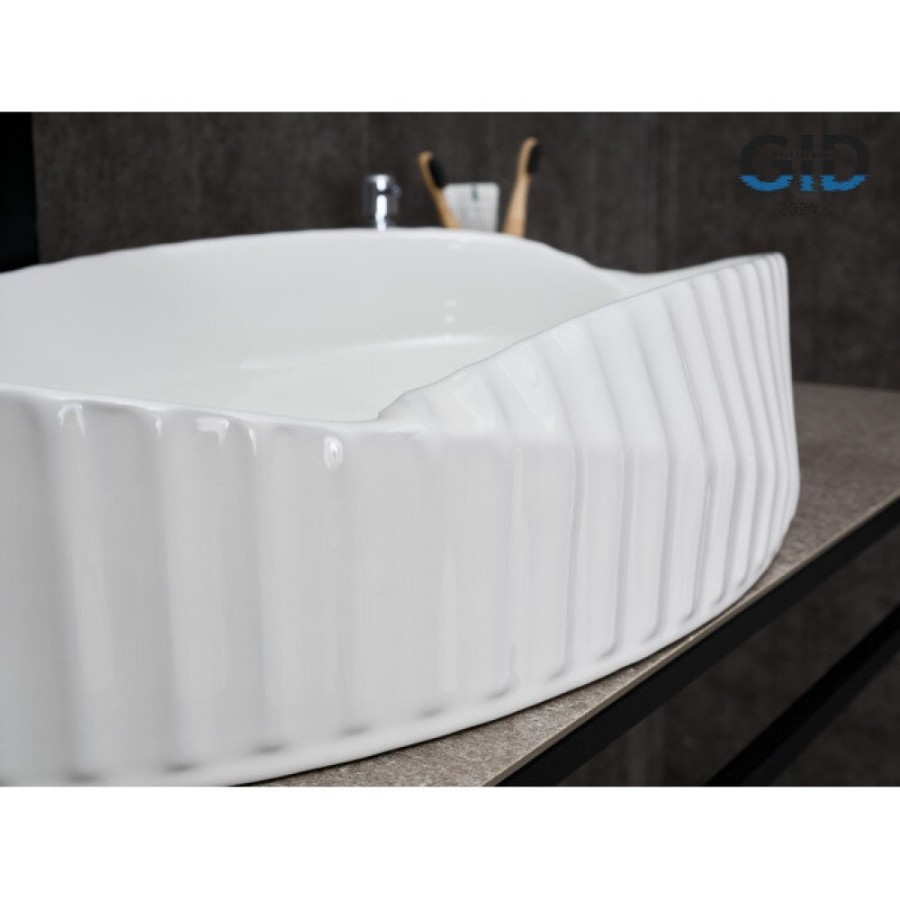 Раковина Gid Creativo 888s 51223, 60 см, фаянс, белая