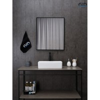Раковина Gid Geometrico N1104 51224, 46 см, фаянс, белая