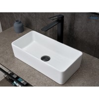 Раковина Gid Geometrico N1104 51224, 46 см, фаянс, белая