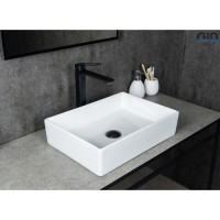 Раковина Gid Geometrico N1204 51225, 45 см, фаянс, белая