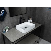 Раковина Gid Geometrico N1204 51225, 45 см, фаянс, белая