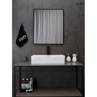 Раковина Gid Geometrico N1344 51226, 61 см, фаянс, белая