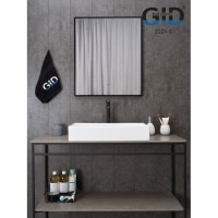 Раковина Gid Geometrico N9496 51228, 60 см, фаянс, белая