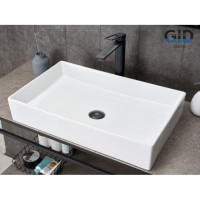 Раковина Gid Geometrico N9496 51228, 60 см, фаянс, белая