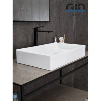 Раковина Gid Geometrico N9496 51228, 60 см, фаянс, белая