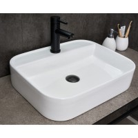 Раковина Gid Geometrico N9550 51229, 50 см, фаянс, белая