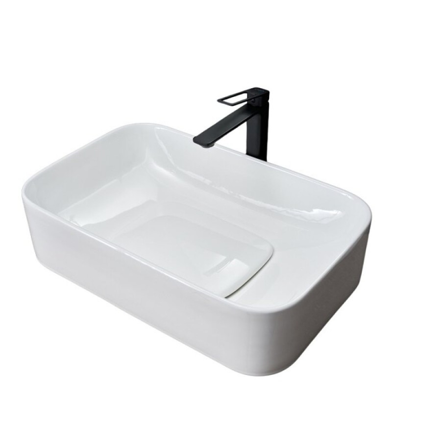 Раковина Gid Geometrico N9598 51230, 61 см, фаянс, белая
