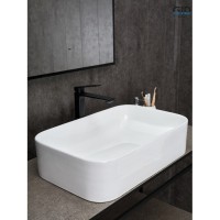 Раковина Gid Geometrico N9598 51230, 61 см, фаянс, белая