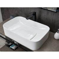 Раковина Gid Geometrico N9598 51230, 61 см, фаянс, белая