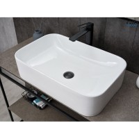 Раковина Gid Geometrico N9599 51231, 61 см, фаянс, белая