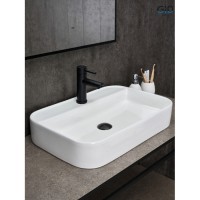 Раковина Gid Geometrico N9660 51232, 60 см, фаянс, белая