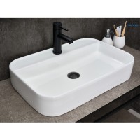 Раковина Gid Geometrico N9660 51232, 60 см, фаянс, белая