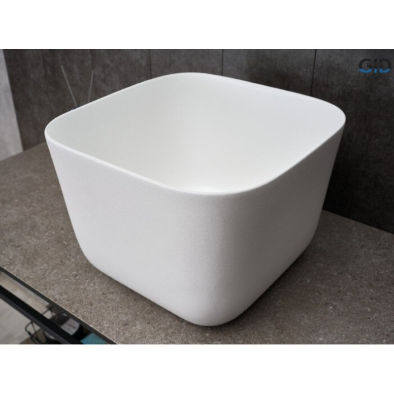 Раковина Gid Creativo N9301wg 51234, 36 см, фаянс, белая