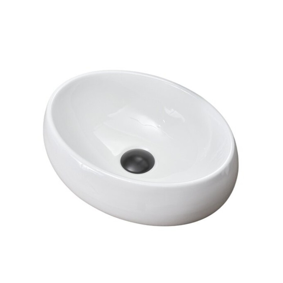 Раковина Gid Lago N9030ds 51235, 40 см, фаянс, белая