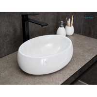 Раковина Gid Lago N9030ds 51235, 40 см, фаянс, белая