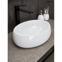 Раковина Gid Lago N9030ds 51235, 40 см, фаянс, белая