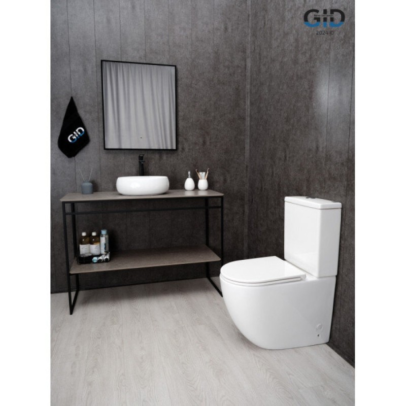 Раковина Gid Lago N9030ds 51235, 40 см, фаянс, белая