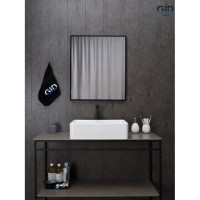 Раковина Gid Geometrico N9104, 51236, 52 см, фаянс, белая