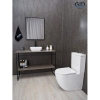 Раковина Gid Geometrico N1334, 51237, 36 см, фаянс, белая