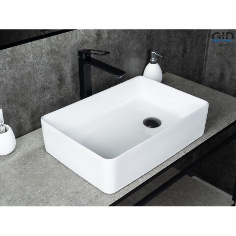 Раковина Gid Creativo N1205 51240, 50 см, фаянс, белая