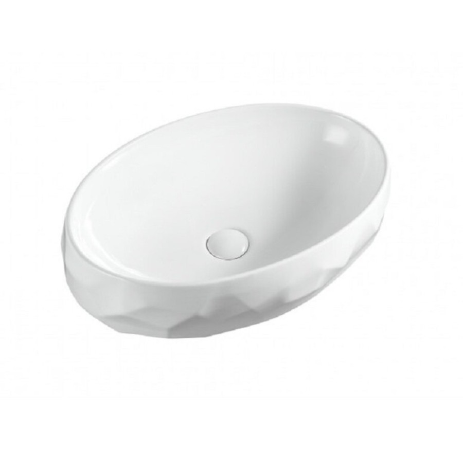 Раковина Gid Lago 9030wx 51241, 60 см, фаянс, белая