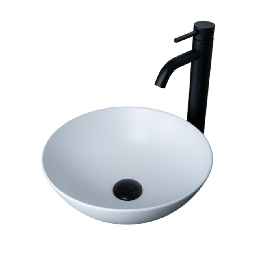 Раковина Gid Esfera 9081wm 51244, 36 см, фаянс, белая матовая
