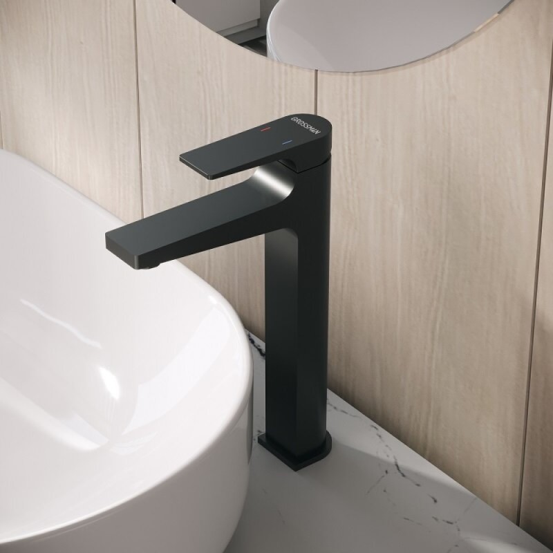 Смеситель Grossman Classic 520.K35.04.210, для раковины, черный матовый