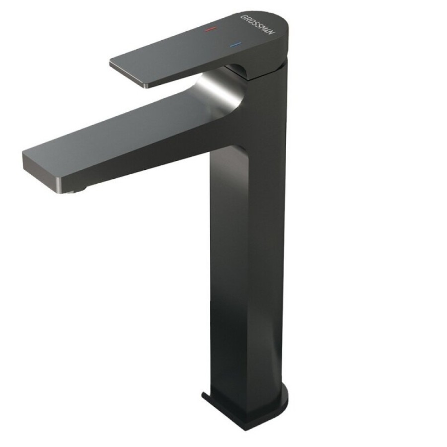 Смеситель Grossman Classic 520.K35.04.420, для раковины, графит сатиновый