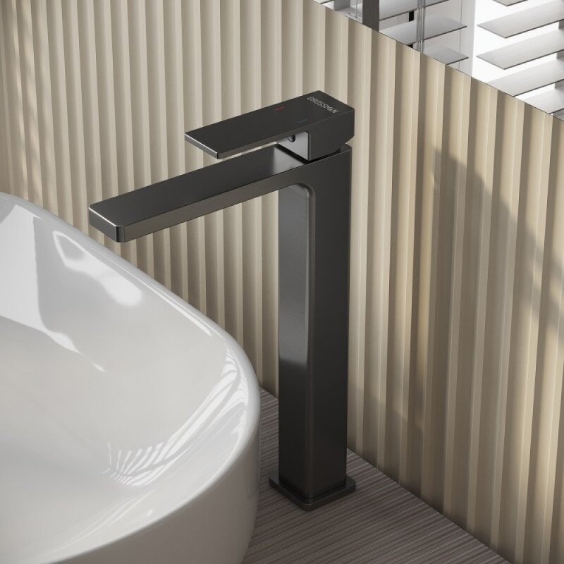 Смеситель Grossman Style 520.K35.05.420, для раковины, графит сатиновый